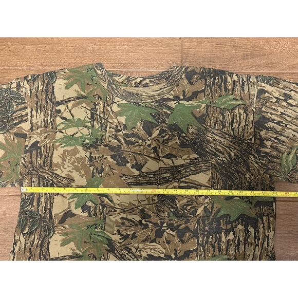 VTG Realtree Mens Single Stitch Pocket Long Sleeve Camo T-shirt Sz L - Picture 4 of 5